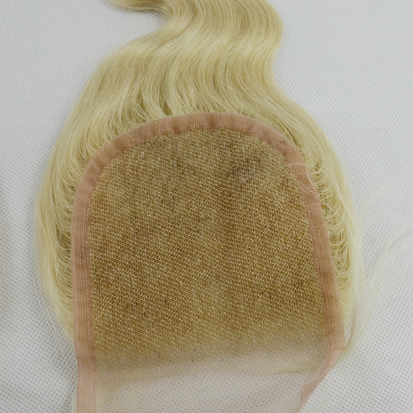 Ear to ear lace frontal silk base closure blonde China vendors 100% virgin hair bundles lace frontal closure hn238